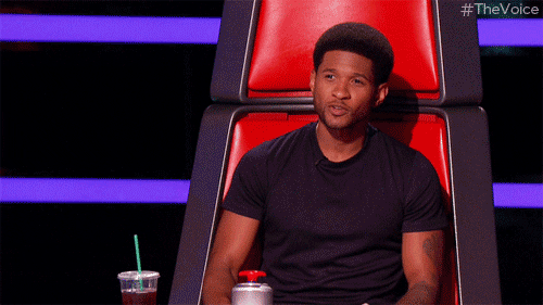 Usher In The Voice Show GIF