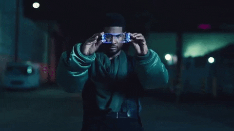 Usher Putting Glasses On GIF