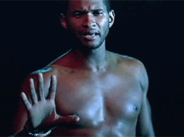 Usher Shirt Off Performance GIF