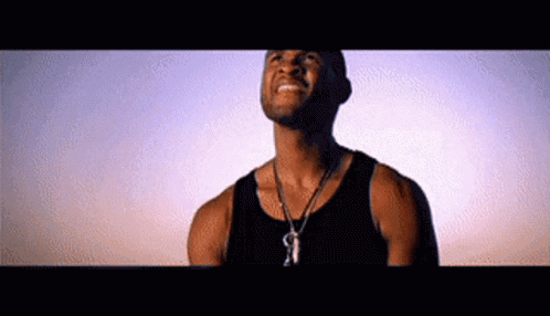 Usher Singing His Heart Out GIF