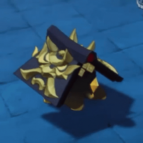Ushi Itto Hiding In Book GIF