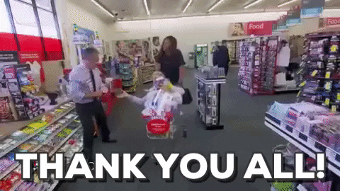 Using Shopping Cart Thank You All GIF
