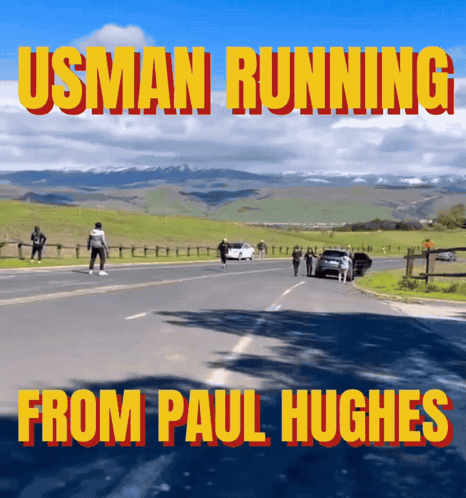 Usman Running From Paul Hughes Poster GIF