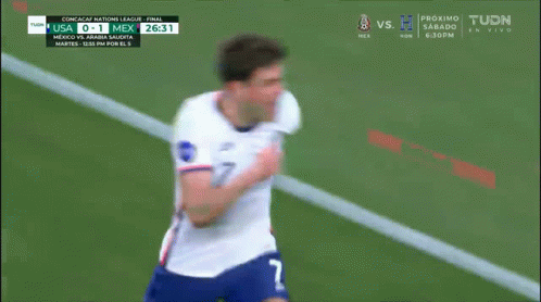 Usmnt Giovanni Reyna Player Doing The Slide GIF