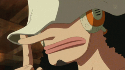 Usopp Angry Glare GIF