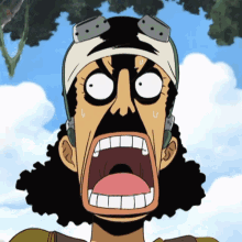 Usopp Annoying Scream GIF