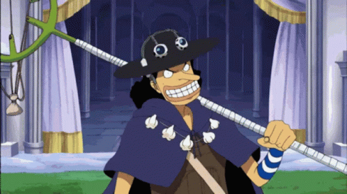 Usopp Holding A Jawline GIF