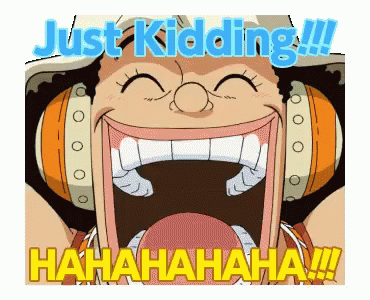 Usopp Laugh And Say Just Kidding GIF