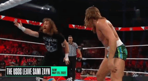 Usos Leave Sami Zayn