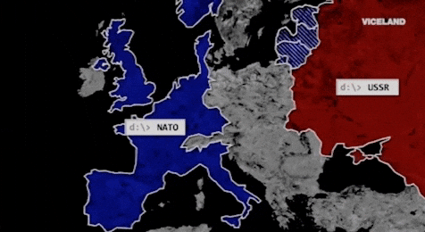 Ussr Flashing Red Map Animation GIF