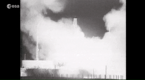 Ussr Space Rocket Sputnik Launch GIF