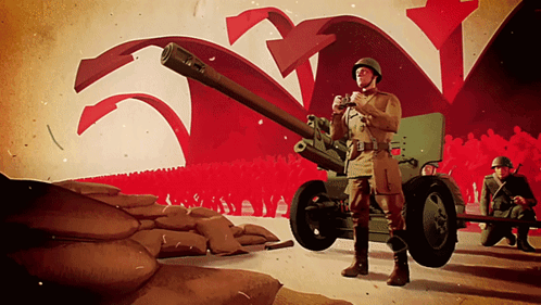 Ussr War Bomb Explosion Soldier Spying GIF