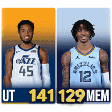 Utah Jazz and Grizzlies Players Posing
