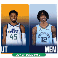 Utah Jazz and Memphis Grizzlies Players