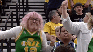 Utah Jazz Fans Having Fun GIF
