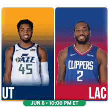 Utah Jazz vs Clippers June 8 10pm ET