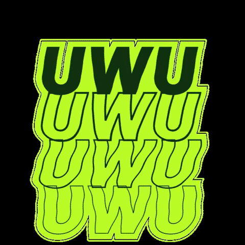 Uwu Neon Animation GIF