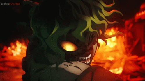 Uzui Vs Gyutaro Fight Scene GIF