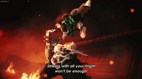 Uzui Vs Gyutaro Beheaded GIF