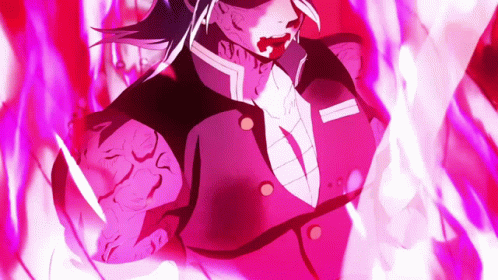 Uzui Vs Gyutaro Dragon Sun Power GIF