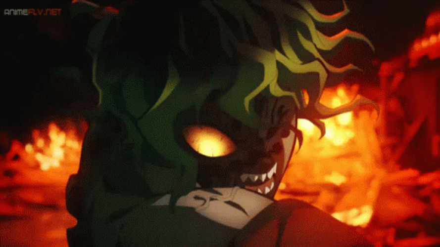 Uzui Vs Gyutaro Fight Scene GIF