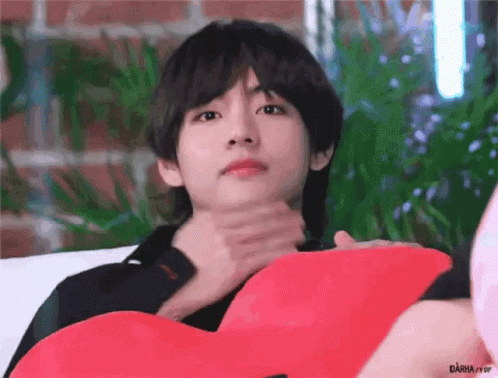 V Blowing A Kiss To Camera GIF