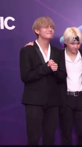 V Crying For Award They Recieve GIF
