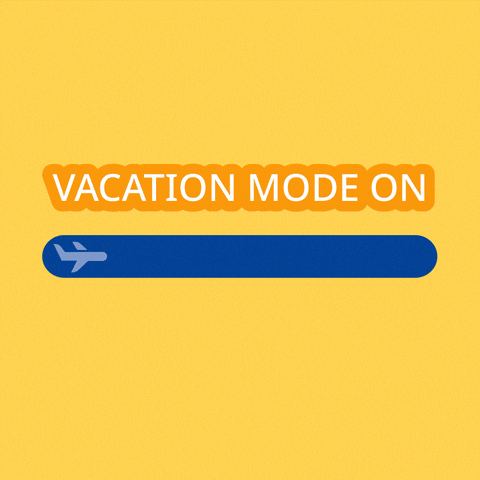 Vacation Mode On Airplane Gliding GIF