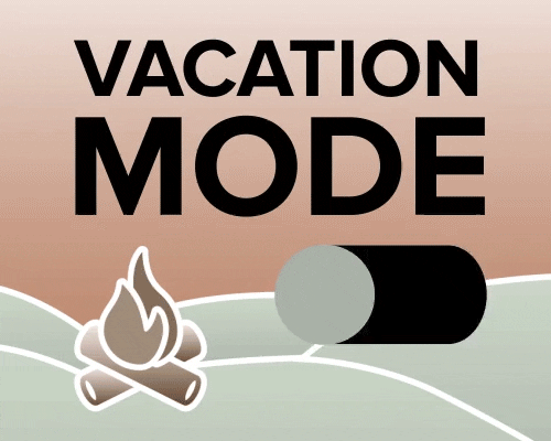 Vacation Mode On Off Mobile Art GIF