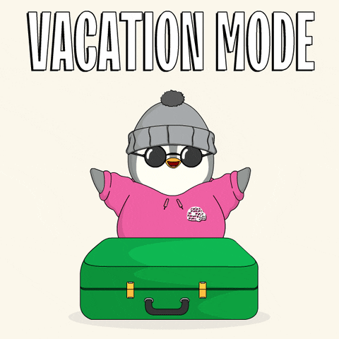 Vacation Mode Pudgy Travel Vacation GIF