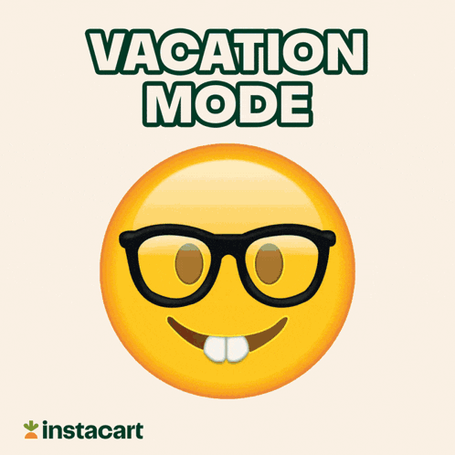 Vacation Mode Smiley Face