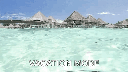 Vacation Mode Tropical Island View