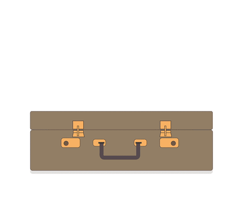 Vacation Suitcase Summer Art GIF