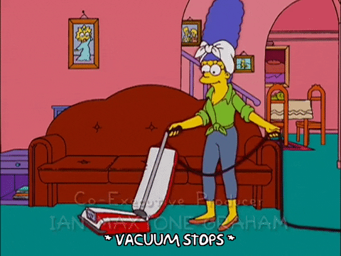 Vacuum Cleaning Large Marge GIF