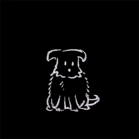 Vacuuming Hairy Dog Furs GIF