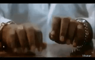 Vadivelu Tamil Smirk Drumming Fingers GIF