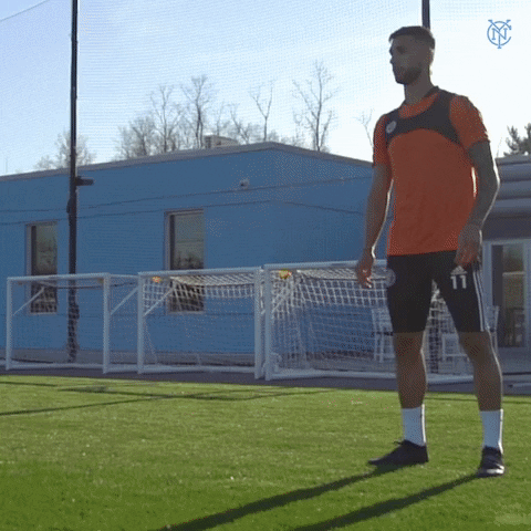 Valentín Castellanos Doing Practice With Teammate GIF