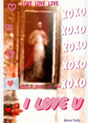 Valentine Card Saying I Love U