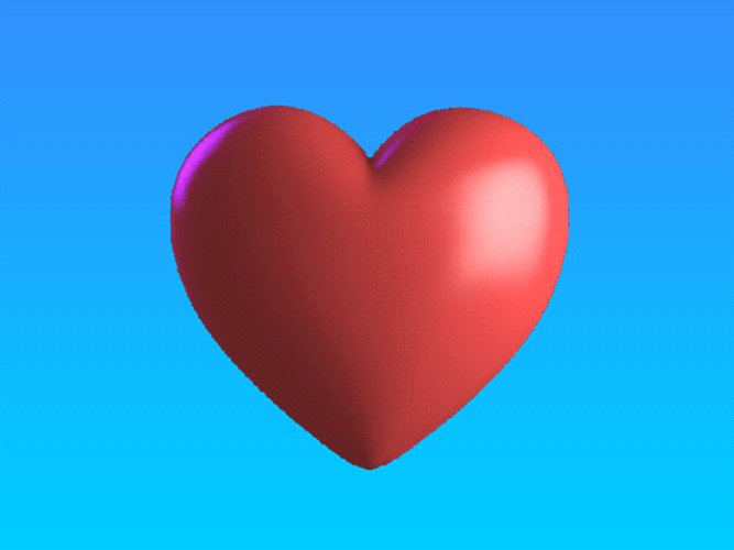 Valentine Day Beating Red Heart GIF 