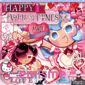 Valentine's Day Card with Cookie Run Character