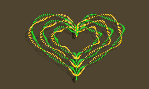 Valentine's Heart Curve 3d Art GIF