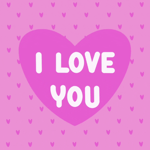 Valentine's Pink I Love You GIF