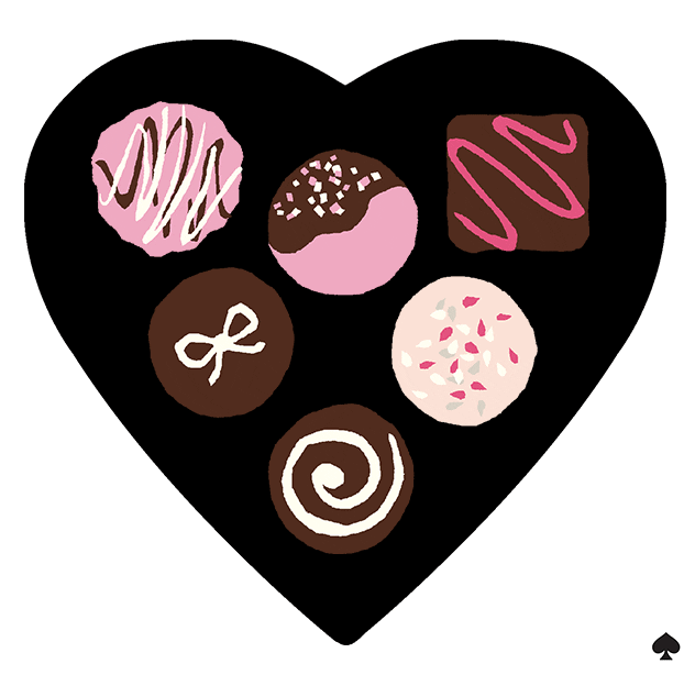 Valentines Day Heart Shaped Box Of Chocolates GIF