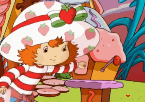 Valentines Day Strawberry Shortcake Animation GIF