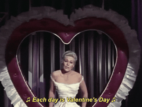 Valentines Day Vintage Kim Novak Singing GIF