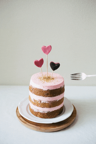 Valentine’s Pink Cake GIF
