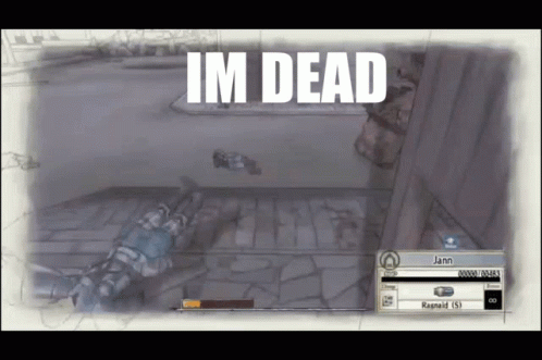 Valkyria Chronicles I'm Dead GIF