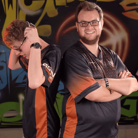 Valorant Gamers Back To Back Pose GIF