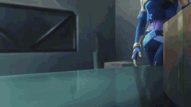 Valorant Neon Table Swipe GIF