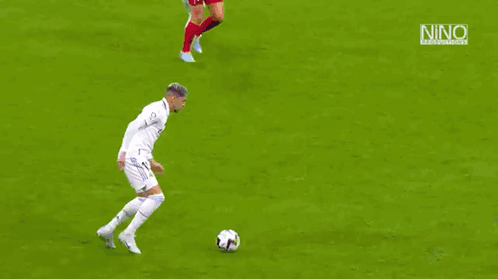 Valverde Kicks Ball From Afar And Scores Goal GIF